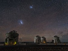 Landscape observatory starry night chile atacama desert Custom Gaming Mat Desk picture