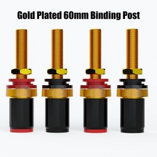 4Pcs Gold Plated Binding Post Terminal Performance HI-end Speaker Connector Plug picture