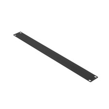 1U Rack Panel Black Flat Steel Durable Low Profile Easy Install for Rack Setup picture