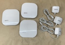 Eero Pro Mesh Wi-Fi Router Model A010001 Lot of 3 - TESTED WORKING picture