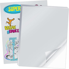 Printable Silver Vinyl Sticker Paper for Inkjet and Laser Printers - 20 picture