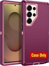 Case for Samsung Galaxy S25 Ultra, 3-Layer Heavy Duty Bumper Cover, Shockproof picture