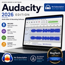 Audacity 2026 Professional Audio Music Editing Recording Software for Windows picture