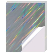 25 Sheets Holographic Sticker Paper for Inkjet&Laser Printer, Printable Vinyl... picture