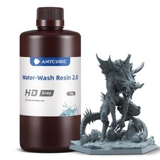 Upgraded Water Washable Resin 2.0, HD Grey 1000g - 【Super Easy Clean】 picture