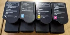 4 Sets Virgin Genuine Empty Lexmark CS420 CS520 CS620 Toners   picture