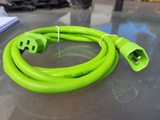 8 Foot Heavy Duty Power Extension Cord 15A 14 AWG C14 C13 Green 8' picture