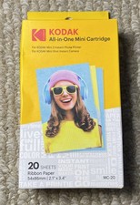 Kodak All-In-One Mini Cartridge  20 Sheets Ribbon Paper 2.1” X 3.4” picture