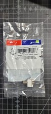 Leviton 41084-FWF Snap-In Quickport Nickle F-Connector, White, LOT OF 5x picture