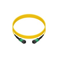 15 Pack of 1m Singlemode MPO F/F 12-Fiber Type B 3mm Fiber Optic Cable picture