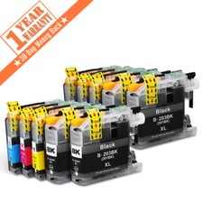 10 PACK Quality Ink Set w/ Chip for Brother LC201 LC203 MFC J460DW J480DW J485DW picture