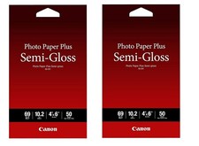 Canon Photo Paper Plus Semi-Gloss SG-201 Inkjet Paper, 4x6
