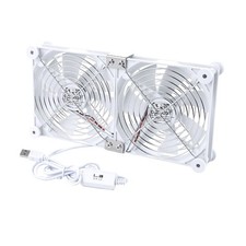 140mm Dual USB Computer Fan 3 Speed Control Max 1500RPM 5V Cooling Ventilator... picture