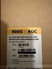 5m (16ft) 400G QSFP-DD to 4 x 100G QSFP56 AOC picture