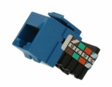 Leviton 41108-RL8 Voice Grade QuickPort Connector, Blue picture
