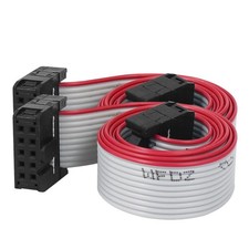 2pcs 2.54mm 10-Pin Female to Female IDE PATA Extension Flat Ribbon Cable 50cm picture