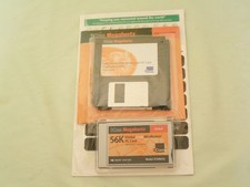 3Com Megahertz 3CXM656 56K Global GSM WinModem PC Card + Install Software - NOS picture