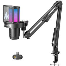 MAONO DGM20W Wireless Gaming Microphone for PC, Condenser USB Mic with Black picture