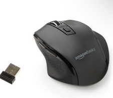 🌟Amazon Basics Ergonomic 2.4 Ghz Wireless Optical PC Mouse DPI Adjustable🌟 picture