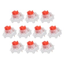 10pcs Red Keyboard Switches 3-Pin 45gf Linear Keyboard Switch Replacement picture