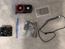 Assorted laptop and computer parts (Creative, MSI, HP) RAM, CPU, GPU lot picture