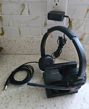 Plantronics W8200B DECT Wireless USB Headset w/ Base, Dual, Boom Mic picture