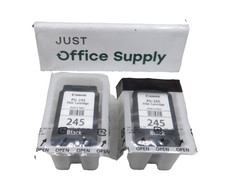 Genuine Lot of 2  OEM Canon PG-245 Black Ink Bulk Packaging   picture