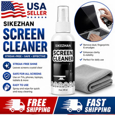 Screen Cleaner Kit Spray & Polishing Cloth for iPhone iPad Laptop TV Monitor 2oz picture