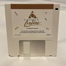 America Online AOL 3.5” Floppy Disk Version 2.01 For Macintosh 1992 RARE picture