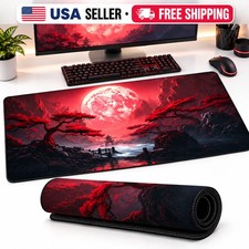 XXL Gaming Mouse Pad 900x400x2mm Waterproof Non-Slip Desk Mat Sewn Edge  picture