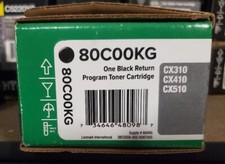GENUINE SEALED LEXMARK 80C00KG BLACK TONER CX310 CX410 CX510 ( Same as 800KG ) picture