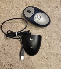 Logitech Cordless MouseMan Optical Mouse  M-RM63 With Connector (TESTED & WORKS) picture