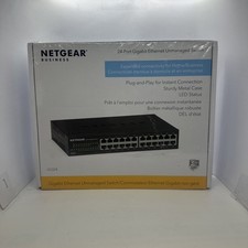 NETGEAR GS324-200NAS 24-Port Gigabit Ethernet Unmanaged Switch - Black BRAND NEW picture