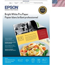 Epson Pro Paper 8.5 x 11 Inch 500 Sheets S041586-4 Bright White picture