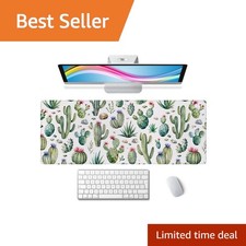 Wasica Watercolor Cactus Extended Gaming Mouse Pad picture