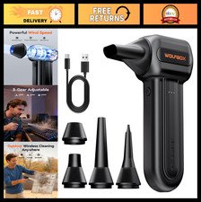 High-Power Cordless Air Duster 110,000 RPM - 3-Speed Rechargeable Blower for PC, picture