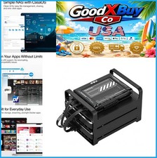 2 Bay DIY NAS Kit x86 Mini Server Intel Quad-Core 16GB RAM 4K Plex Black picture