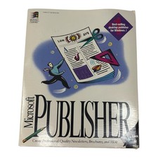 Microsoft Publisher 2.0 Windows 3.1 Software 3.5 Floppy Disks Boxed VTG 1993 picture