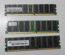 PC2100U (1 x 256MB) DDR CL2.5 266MHz MIXED BRAND lot of 3 picture