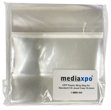 OPP Plastic Wrap Bag for Standard CD Jewel Case 10.4mm Lot picture