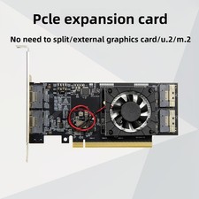SlimSAS PLX8749 PCIe TO SFF8654-8i expansion graphics card external M.2 NVMe U.2 picture