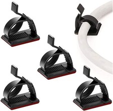 50 Pcs Adjustable Self-Adhesive Cable Clips Wire Clamps Cord Holders picture