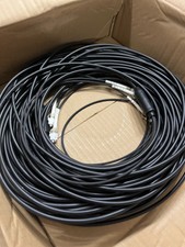 OM3 4-Core LC-LC Duplex Outdoor Armored Fiber Optic Cable 100m TPU picture