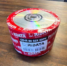 RIDATA CD-R Recordable 80 Min 52x 50-Pack Spindle/Cake Box Blank Discs picture