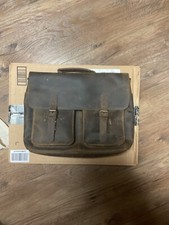komalc 16 inch leather briefcase laptop for men and women picture