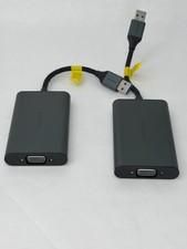 2x Insignia USB to VGA Adapter display for mirror or extend 2nd monitor PC Mac picture