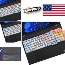 Iridescent Silicone Keyboard Cover for Lenovo ThinkPad 16 Inch Laptop Dustproof picture