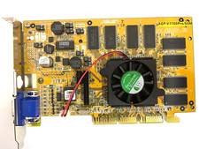 VINTAGE ASUS AGP-V7700PRO/64M PURE NVIDIA GEFORCE2 PRO 64MB AGP VGA ONLY MXB132 picture