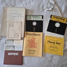 VTG Commodore 64 Software Lot Complete The Print Shop & PrintMaster C64 Disks picture