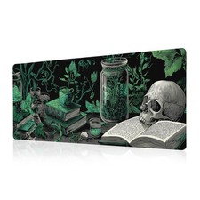 Dark Academia Gaming Mouse Pad Abstract Black Mouse Pad 31.5x11.8 Inch Mystic... picture